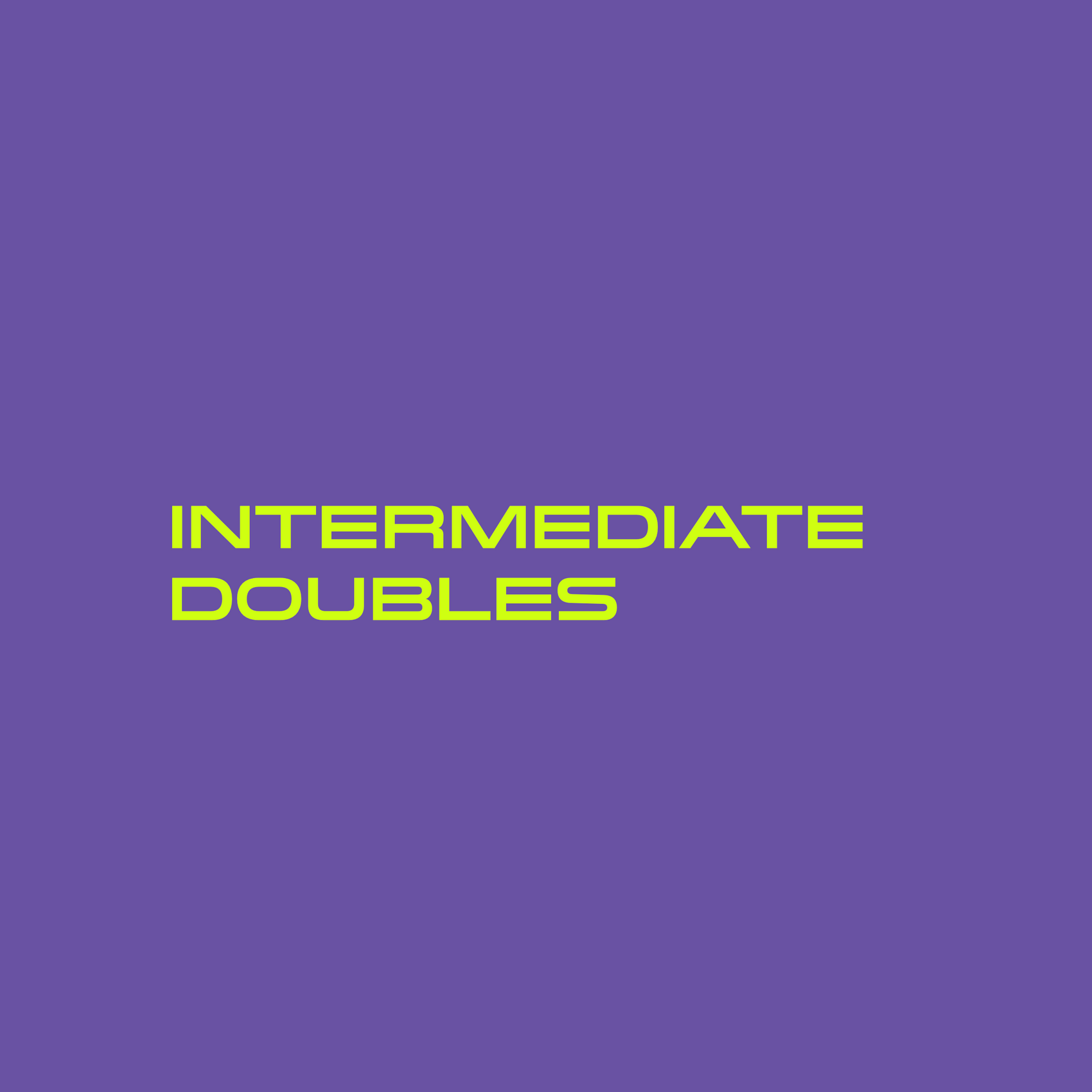 Player Pass Intermediate Doubles