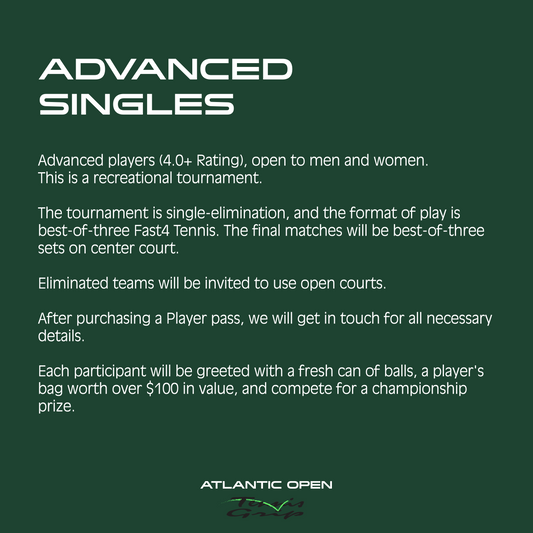 Advanced Singles Player Pass